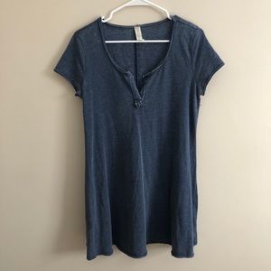 Faded Blue T-Shirt Dress